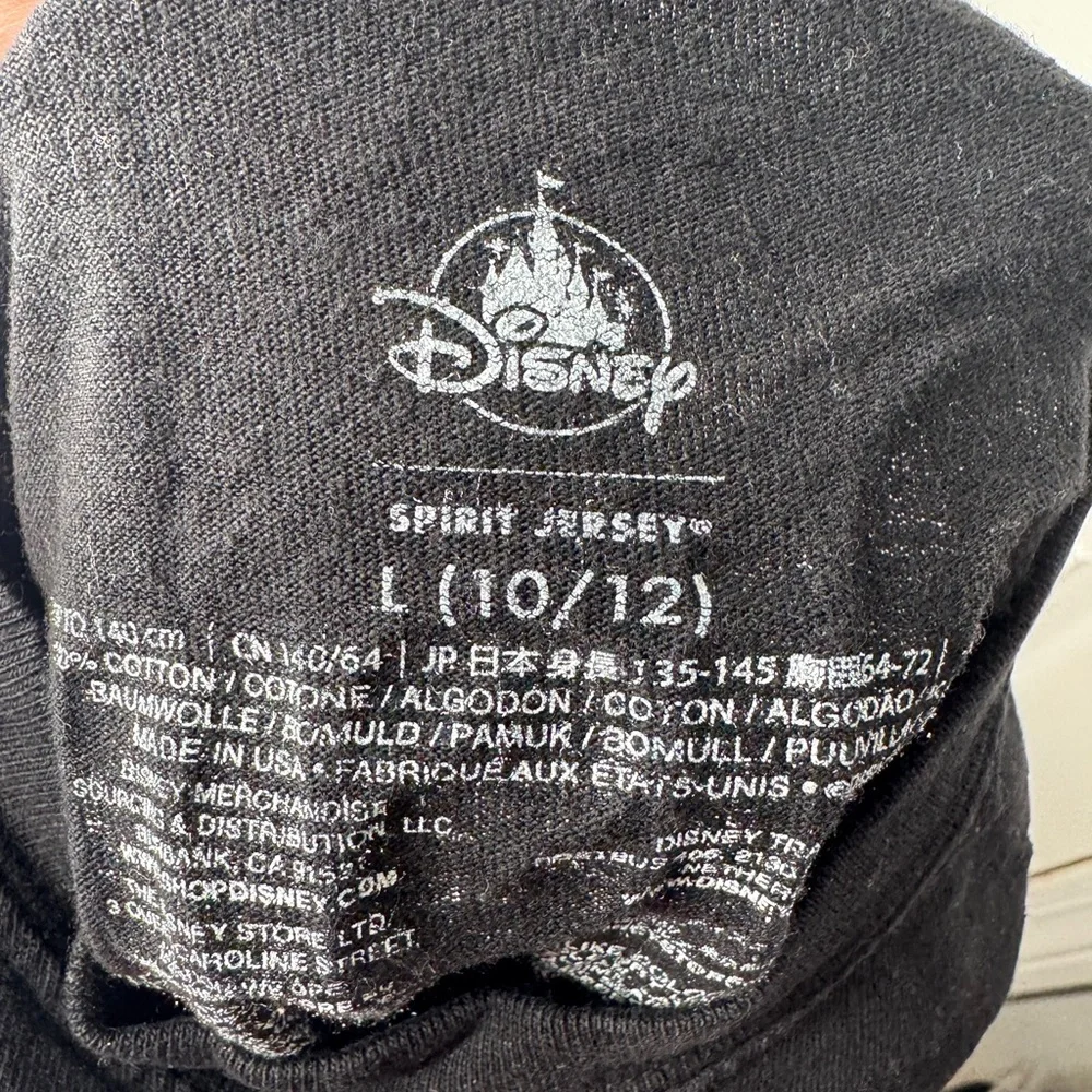 DISNEY PARKS Spirit Jersey Kids Size L‎ (10/12) Baby Blue Writing